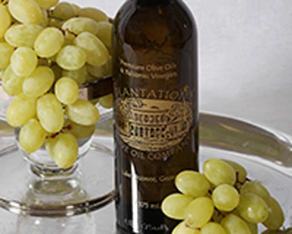 White Balsamic Vinegar at Plantation Olive Oil.